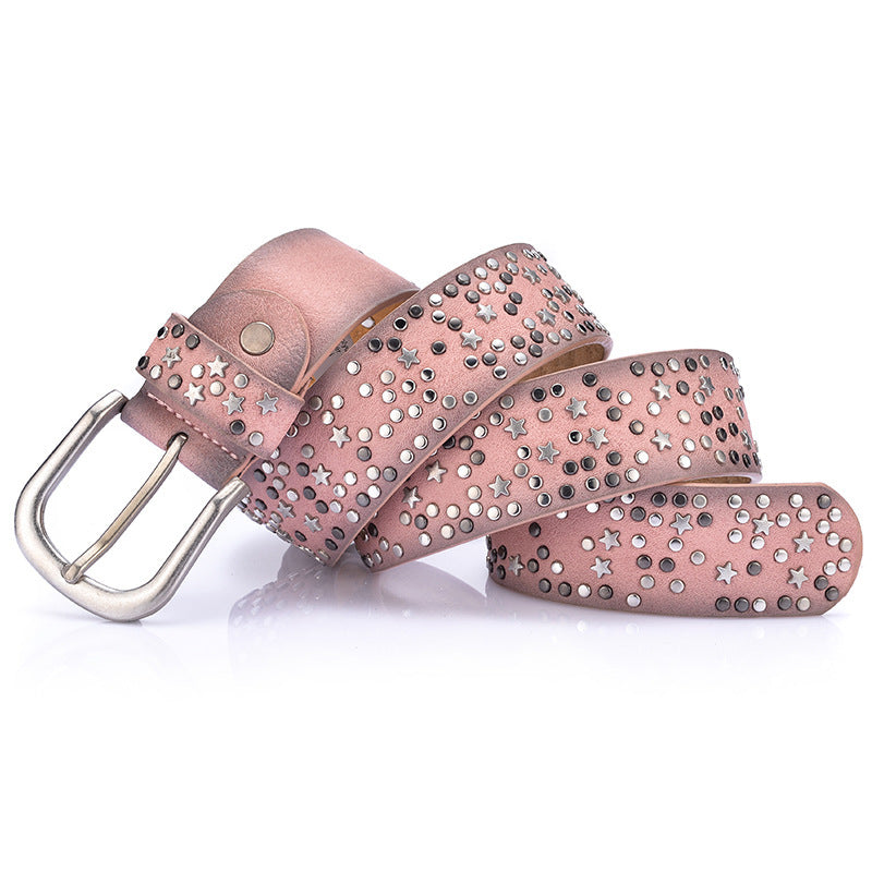 Ceinture femme cloutée élégante