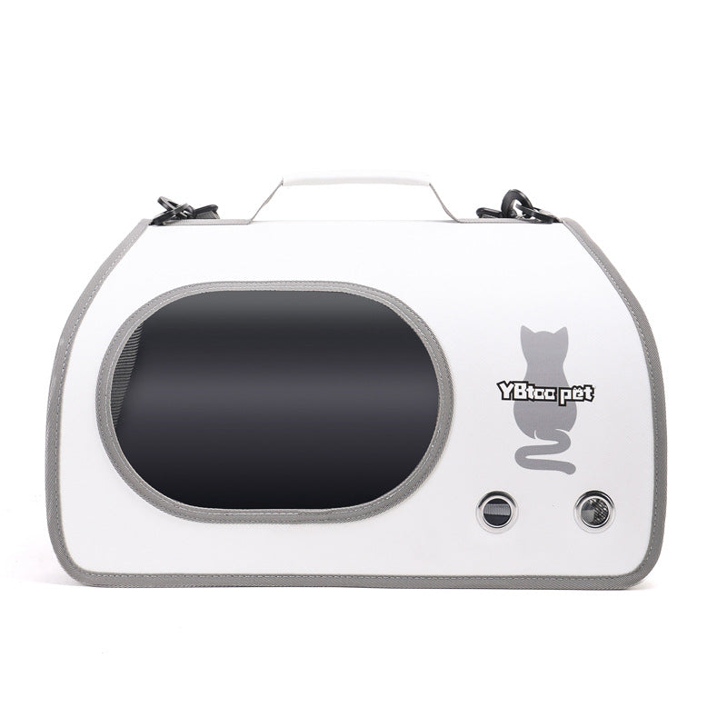 Sac à bandoulière portable grande capacité pour grand chat avec support