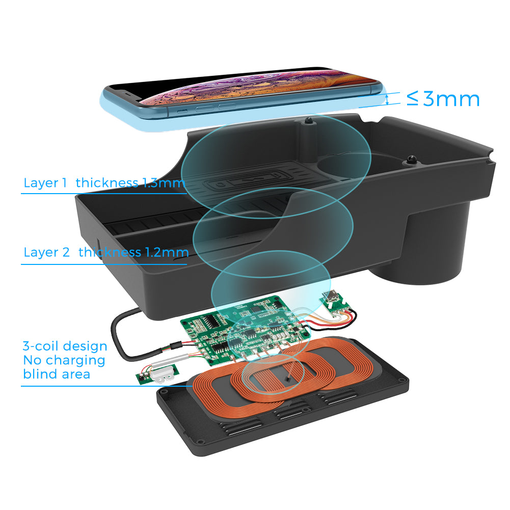 Model S X car wireless charger
