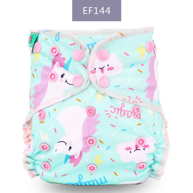 Super Absorbent Bamboo Cotton All-in-one Baby Night Cloth Diaper