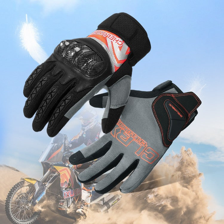 Gants de moto en fibre de carbone