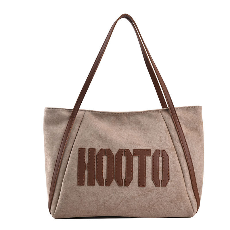 Frosted Large-capacity Letter Trend Tote Bag Fashion