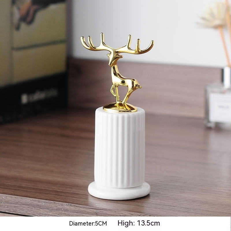 Cendrier de luxe léger créatif pour salon domestique simple