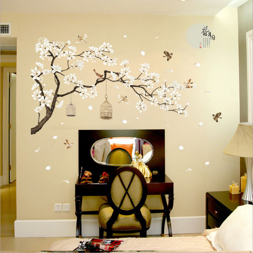 187 128cm Large Size Wall Applique Bird Decoration Wallpaper