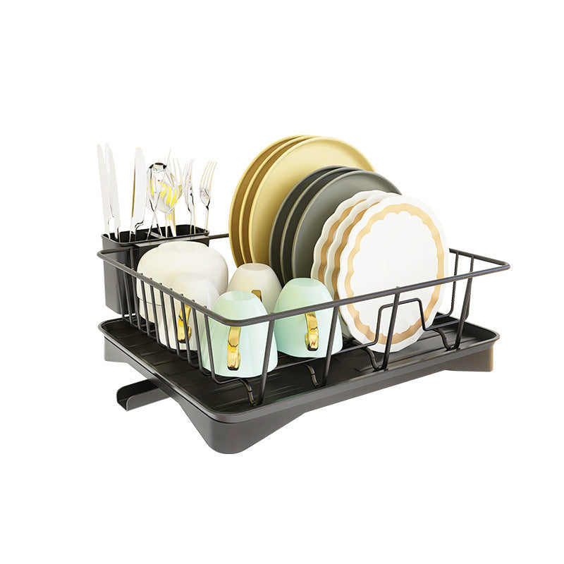 Égouttoir à vaisselle et support de rangement pour évier de cuisine
