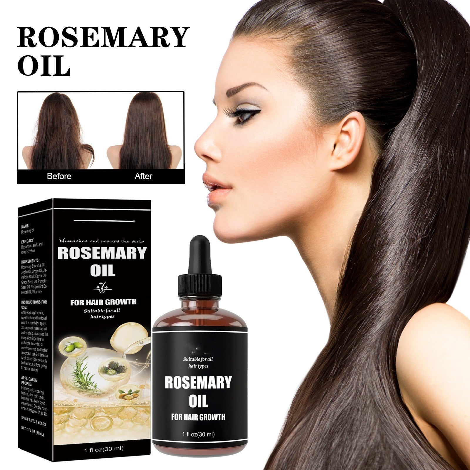 Cheveux Denses Soins Doux Réparateur Qualité Cheveux Abîmés Pointes Sèches Et Frisées