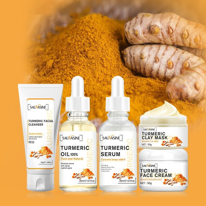 Kit de Soin à la Curcuma Douce Revitalisation Nourrissant en Profondeur Hydratant