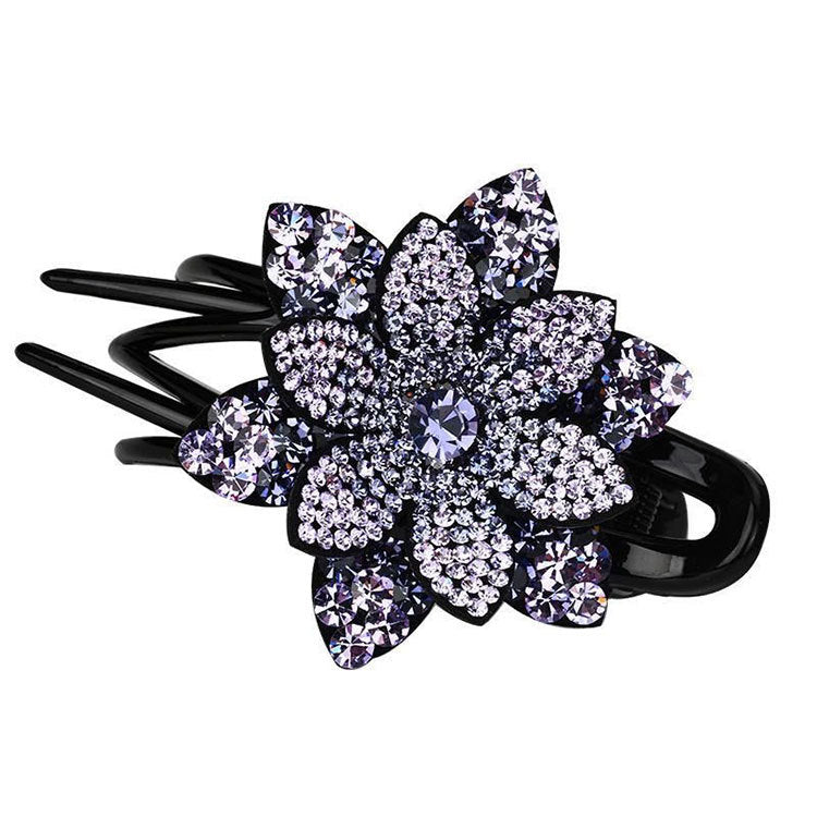 Water Diamond Temperament Flower Back Spoon Hairpin