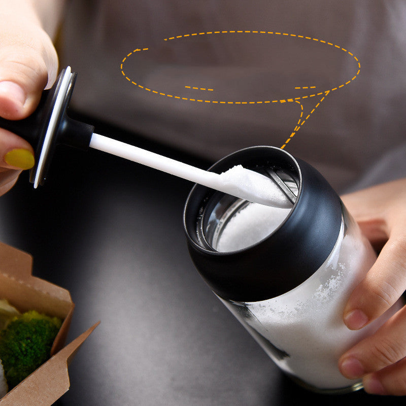 Bocal à épices en verre de cuisine avec cuillère et couvercle 250ML