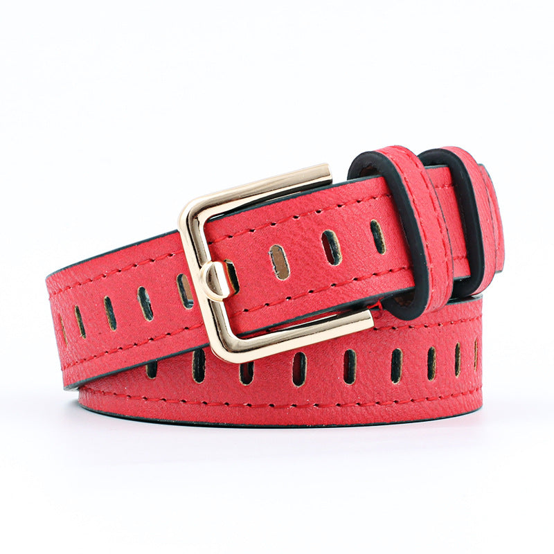 Fashion Ladies Without Needle Hollow Belt