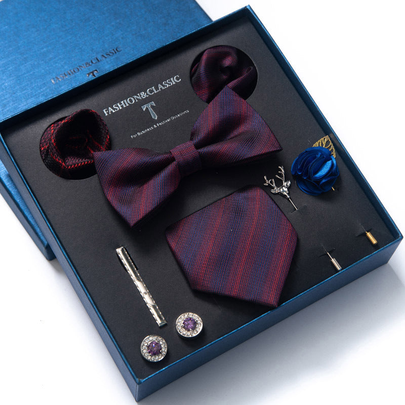 Ensemble cravate et costume formel 8 pièces pour homme