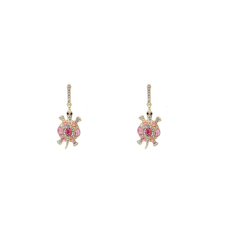 Personalized design small turtle earrings