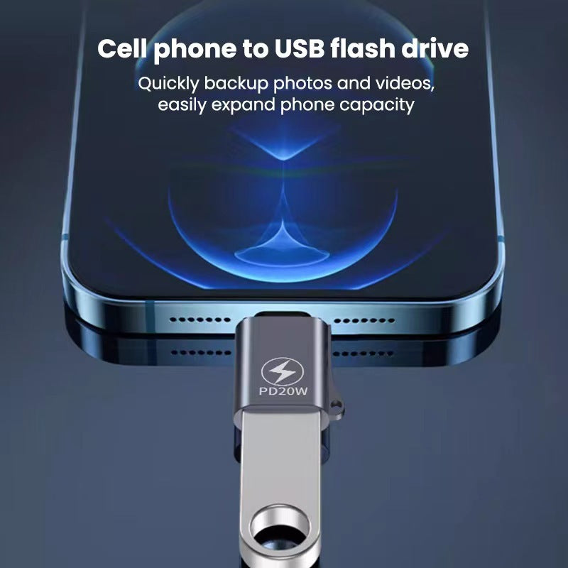 Adaptateur OTG d'extension de clé USB pour téléphone portable