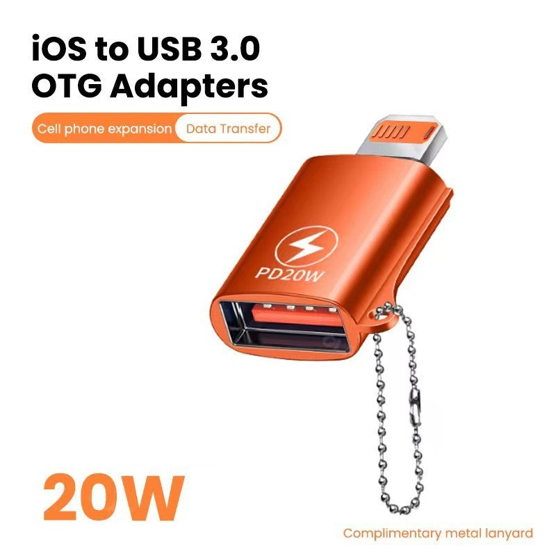 Adaptateur OTG d'extension de clé USB pour téléphone portable