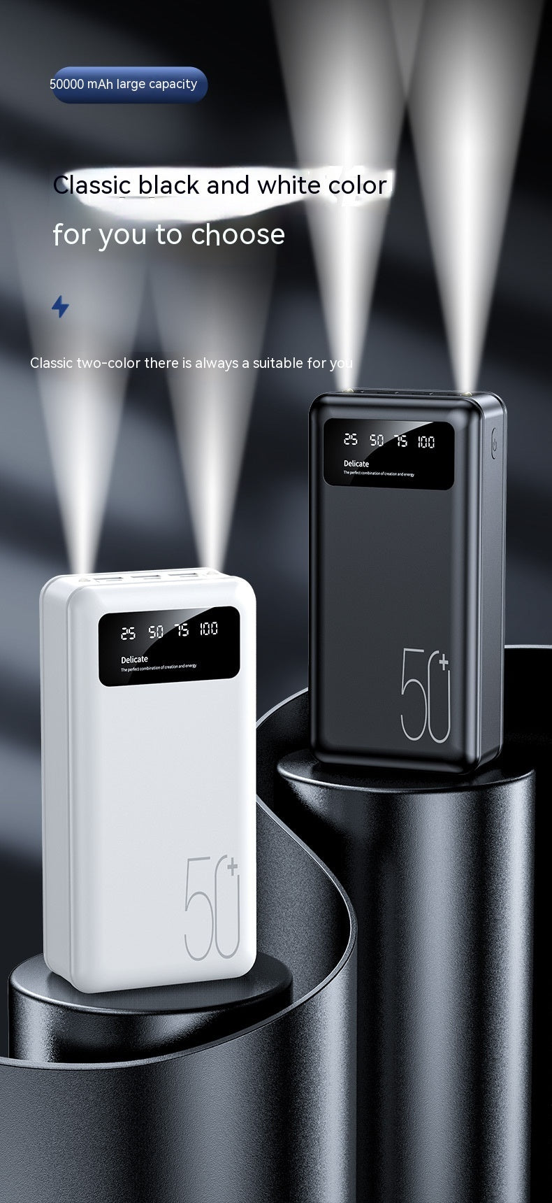 Batterie externe universelle grande capacité pour camping
