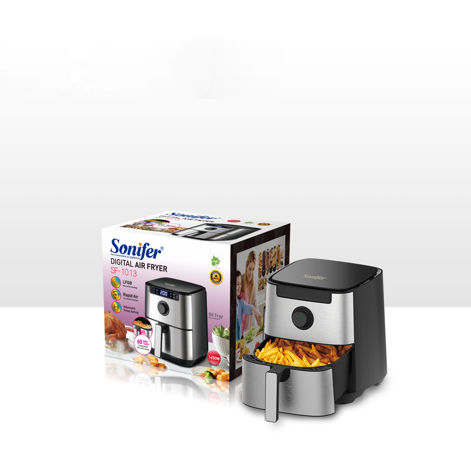 Friteuse à air 50L à écran tactile domestique