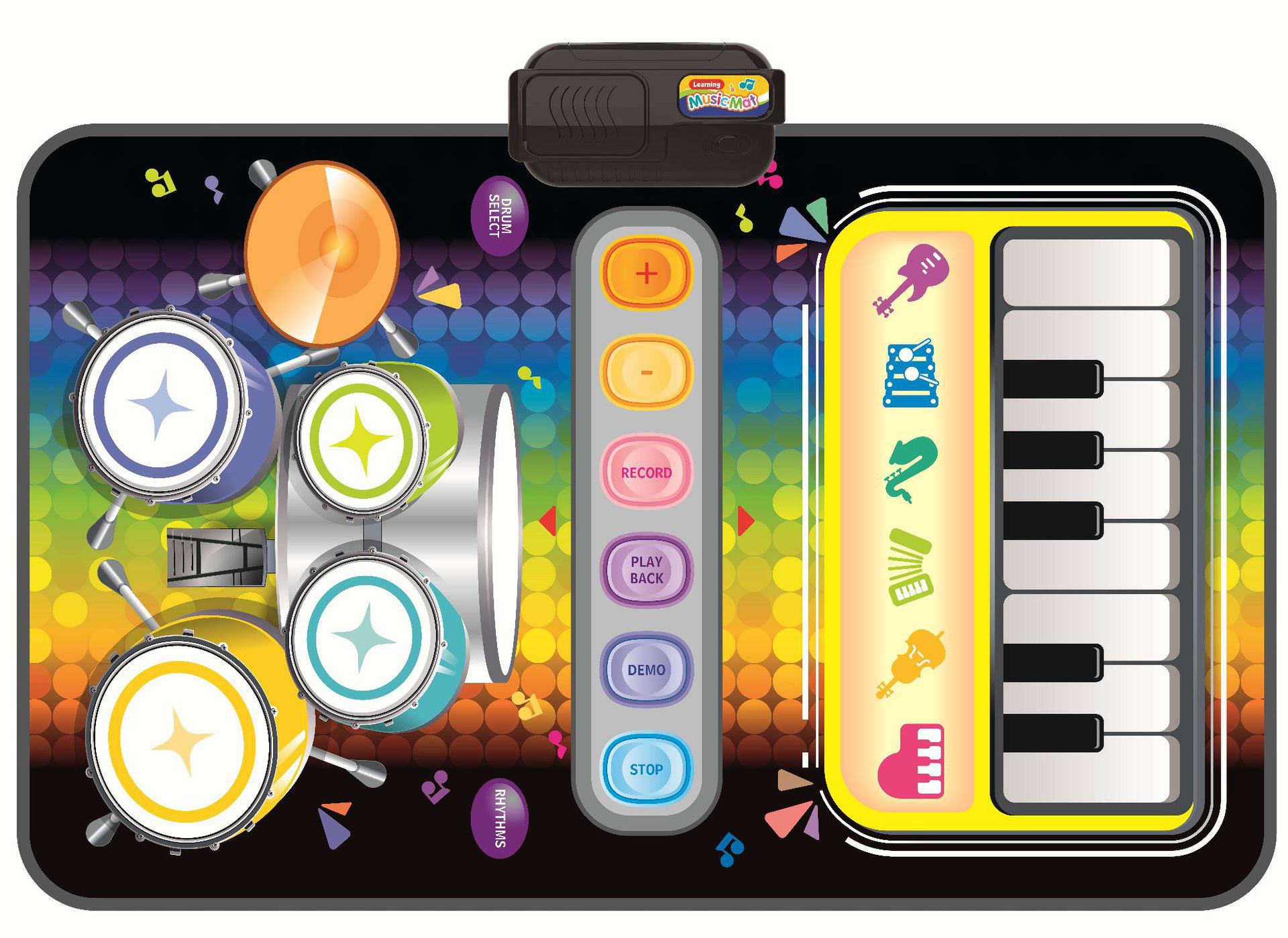 Batterie multifonctionnelle interactive 2-en-1 pour enfants