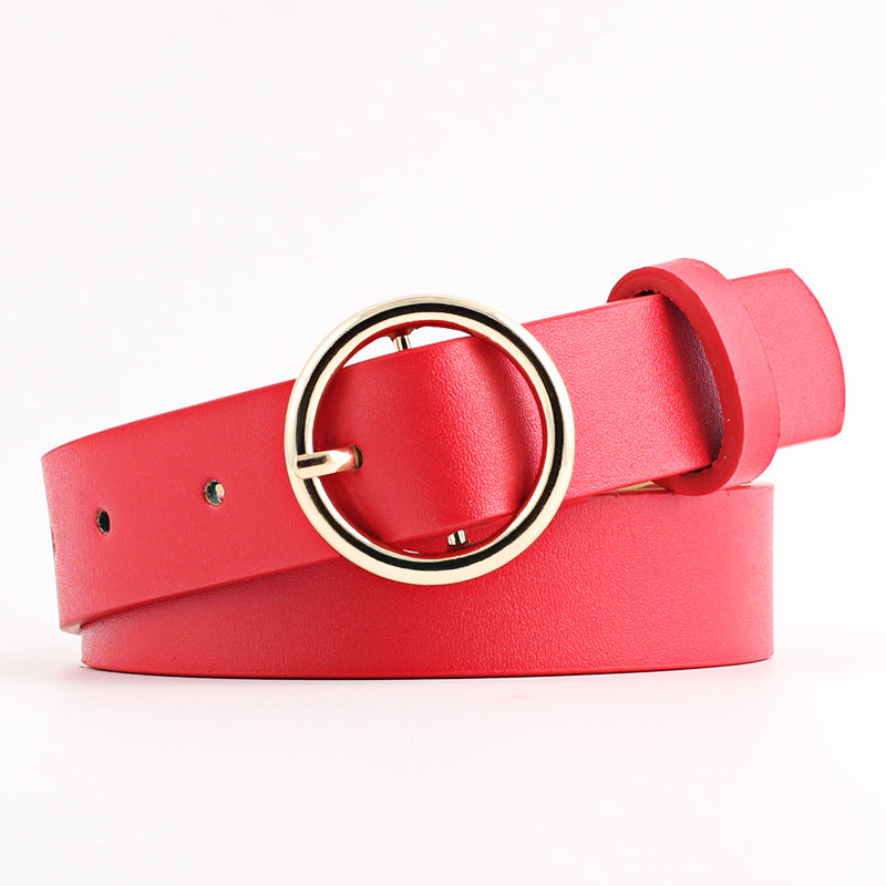 Ceinture pour femme à boucle ronde