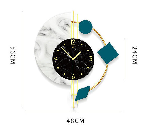 Horloges Murales à Quartz Créatives Simples et Élégantes pour Salon