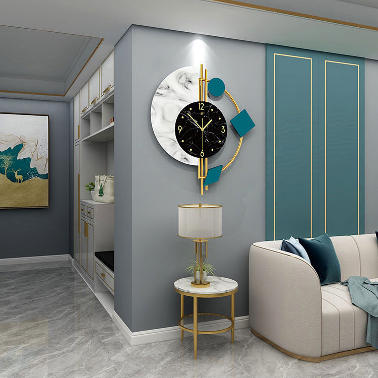 Horloges Murales à Quartz Créatives Simples et Élégantes pour Salon