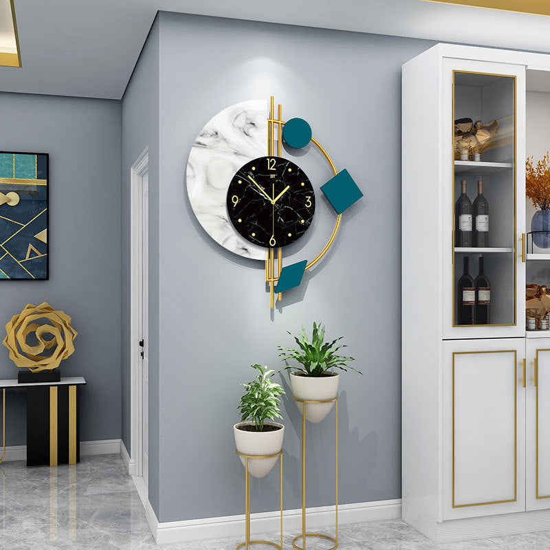 Horloges Murales à Quartz Créatives Simples et Élégantes pour Salon