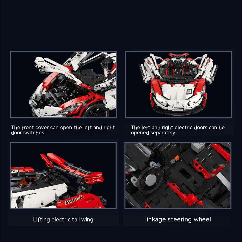 Technology Sports Car Building Blocks Decompression Assembled Toy Car Model