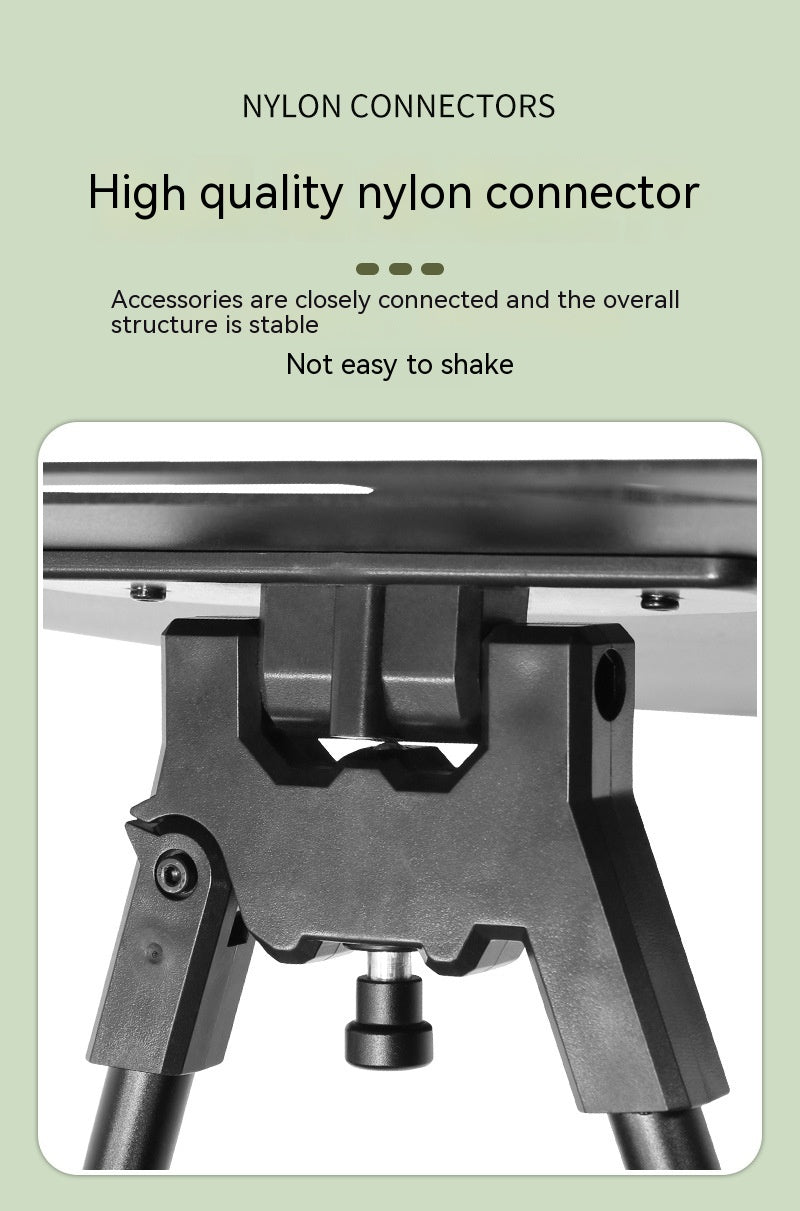 Table pliante en aluminium noirci pour camping en extérieur