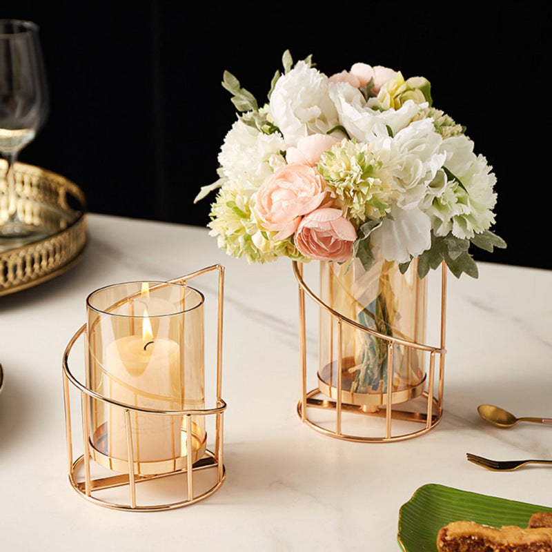 Nordic Romantic Candlestick Decoration Living Room Candlelight Dinner Props