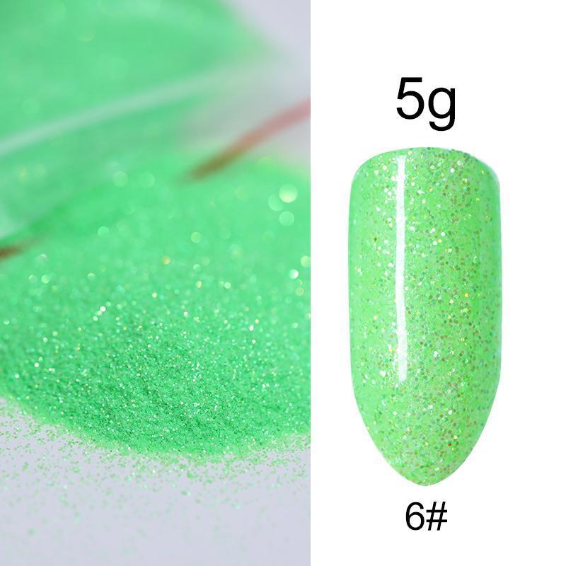 Poudre à Ongles Sirène Aurore Effet Paillettes