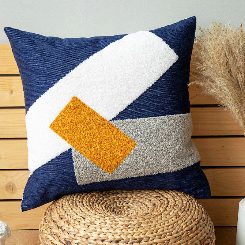 Coussin et taie d'oreiller en toile de coton