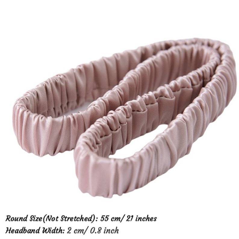 Bandeau de sport en soie de 2 cm
