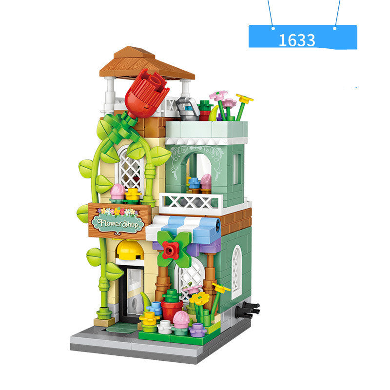 Jouet de maison à assembler miniature de type « Street View »