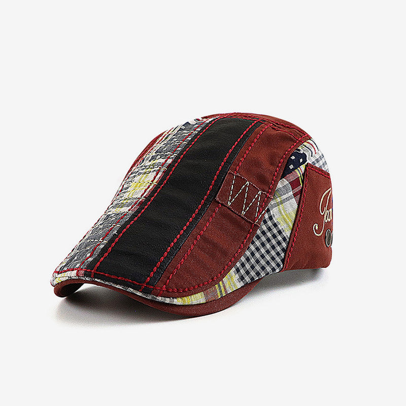 Casquette plate décontractée britannique européenne et américaine pour hommes