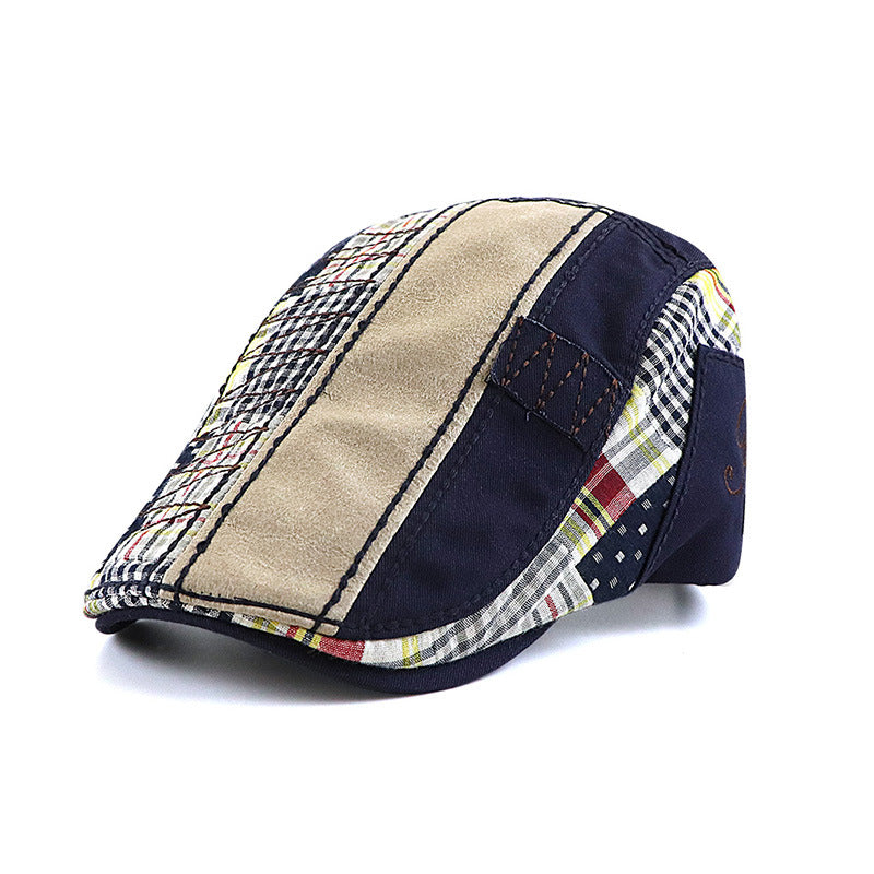 Casquette plate décontractée britannique européenne et américaine pour hommes
