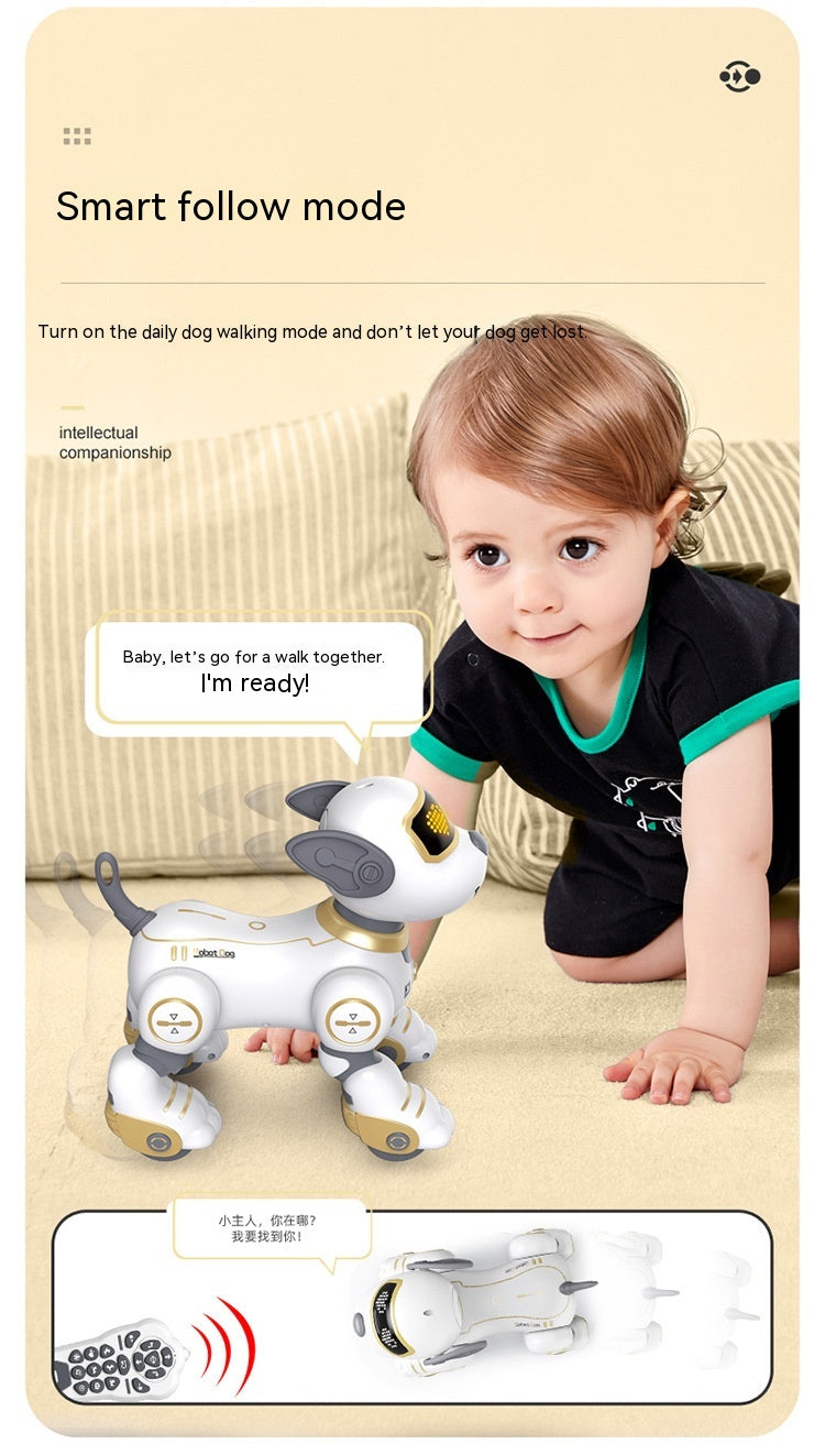 Chien robot intelligent de simulation cascadeur télécommandé électrique