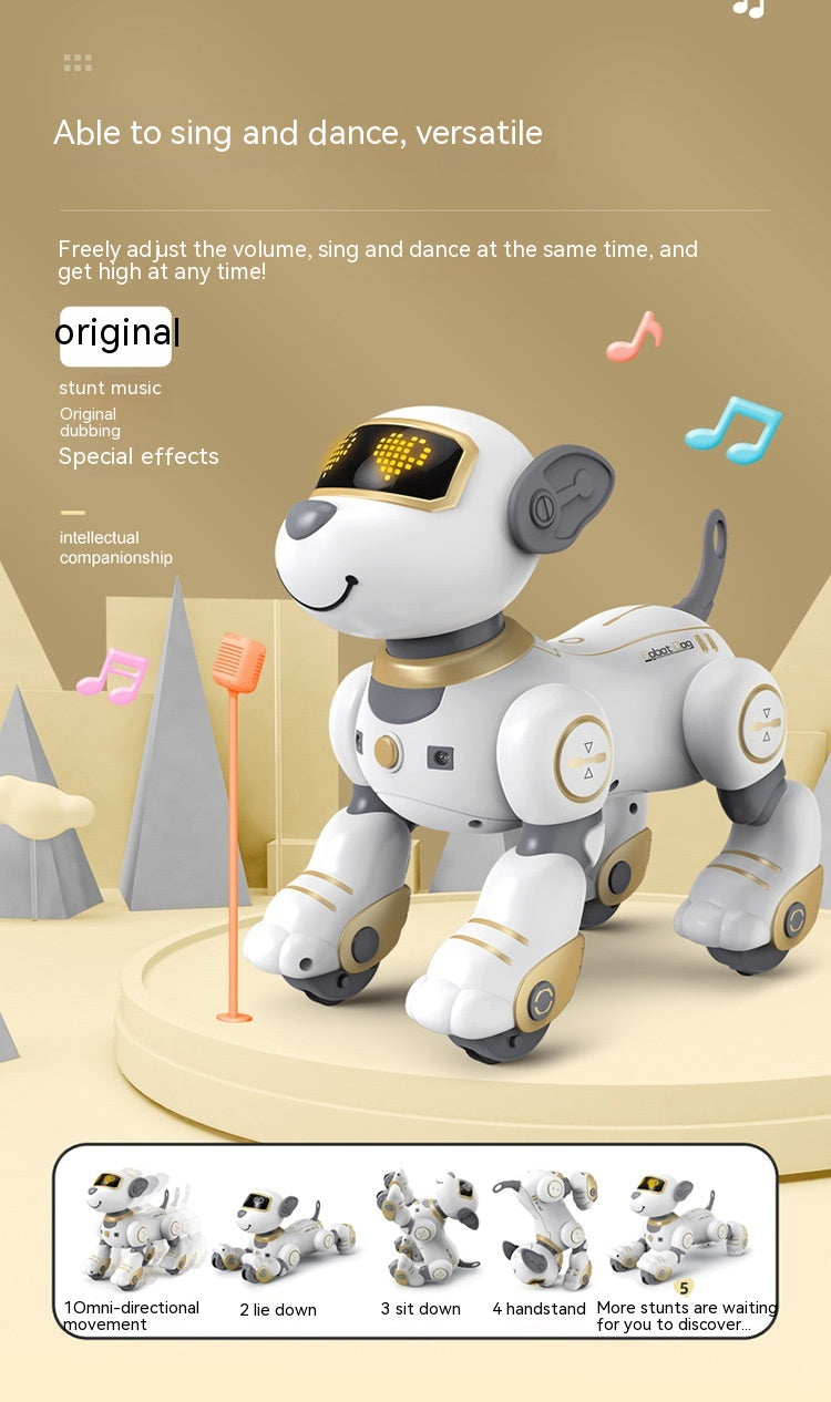 Chien robot intelligent de simulation cascadeur télécommandé électrique