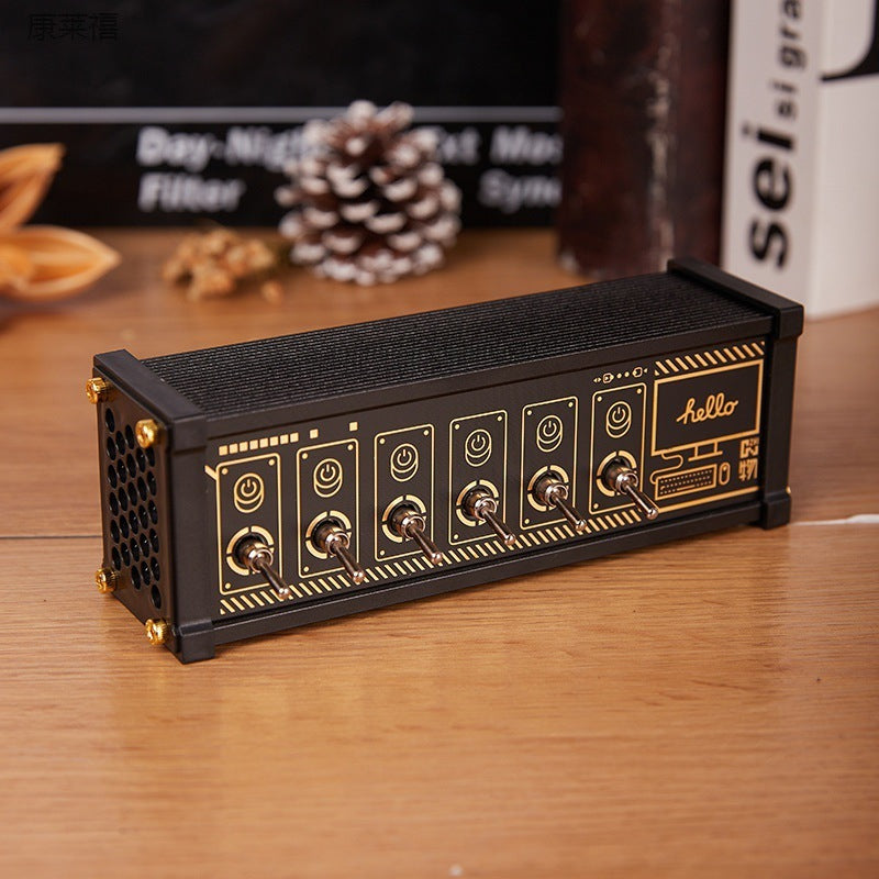 USB Toggle Power Strip Independent Control Retro Gold Plated