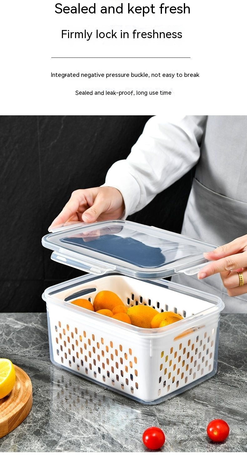 Boîte de conservation multifonctionnelle pour fruits et légumes, à placer au réfrigérateur