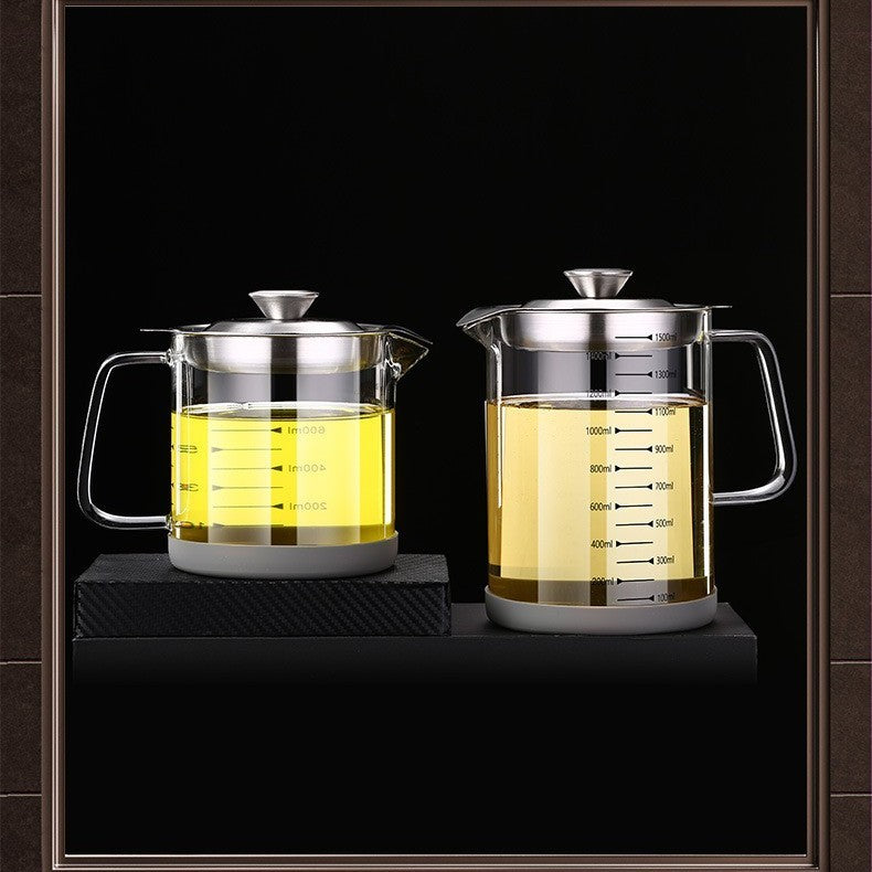 Oil Draining Pot Stainless Steel 304 Kitchen Oil Bottle Household