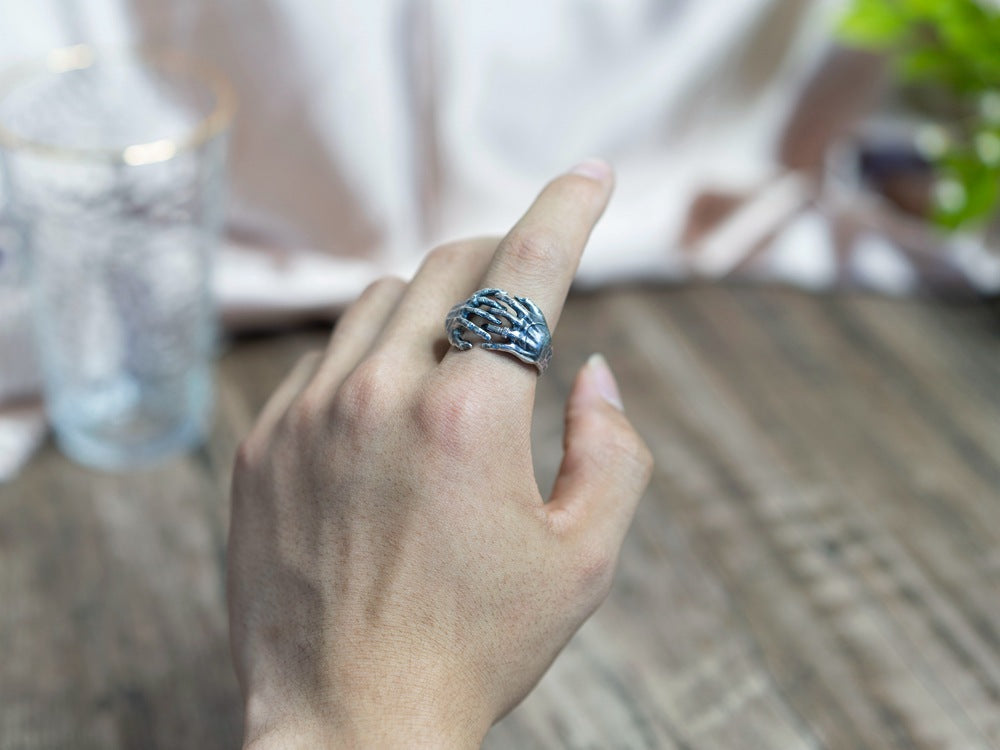 S925 Silver Vintage Thai Silver Ring