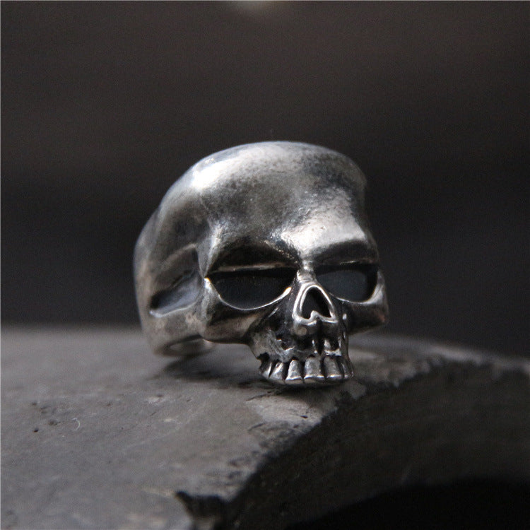 Bague personnalisée crâne en argent sterling S925