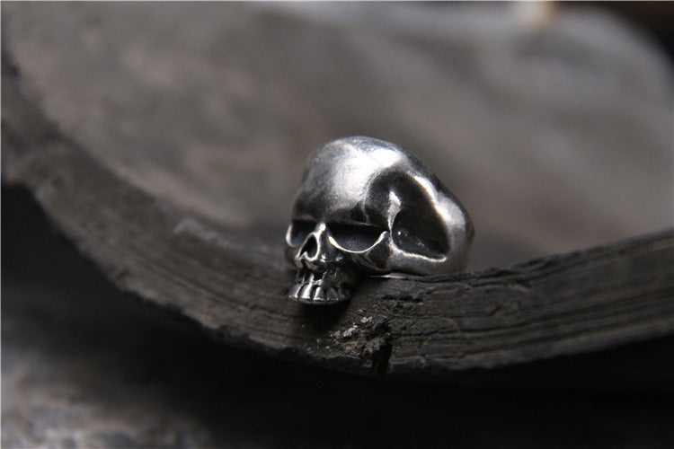 Bague personnalisée crâne en argent sterling S925