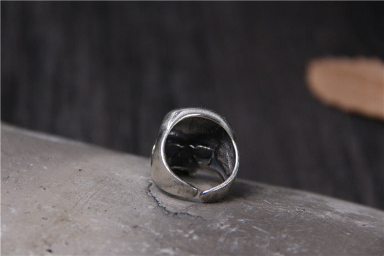 Bague personnalisée crâne en argent sterling S925