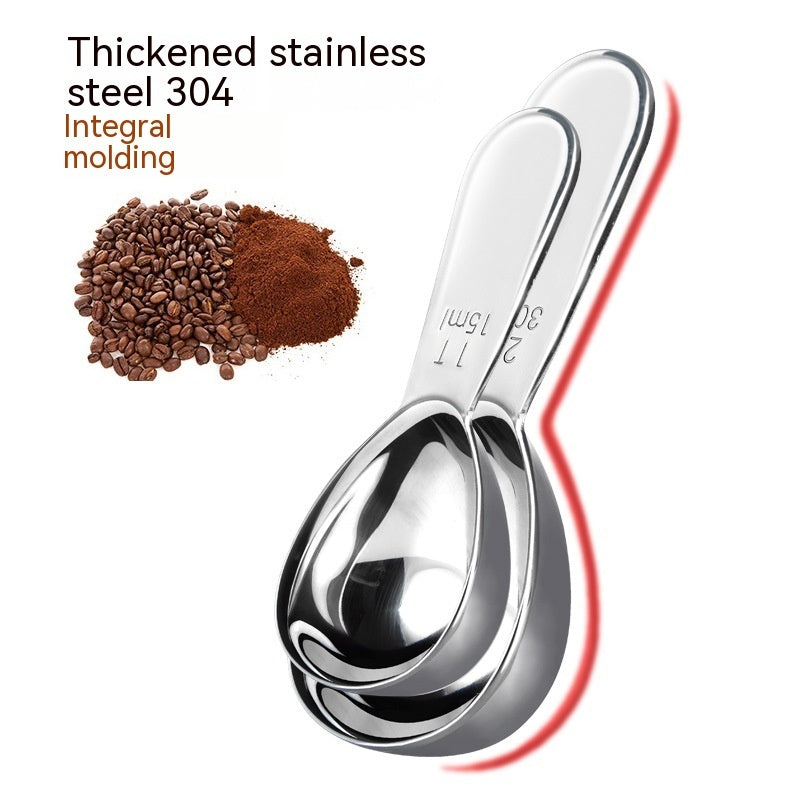 Cuillère doseuse en acier inoxydable pour balance à café, ustensiles de pâtisserie