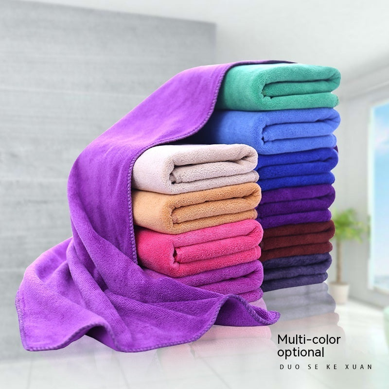 Serviette de lavage de voiture épaissie en microfibre, serviettes de bain pour salon de beauté