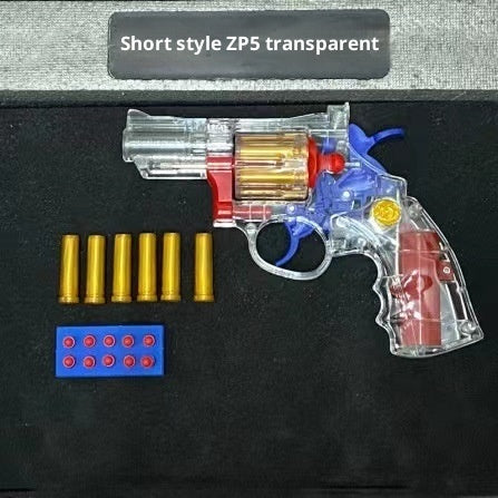 Soft Bullet Gun Rotary Pistol Boy Manual Loading