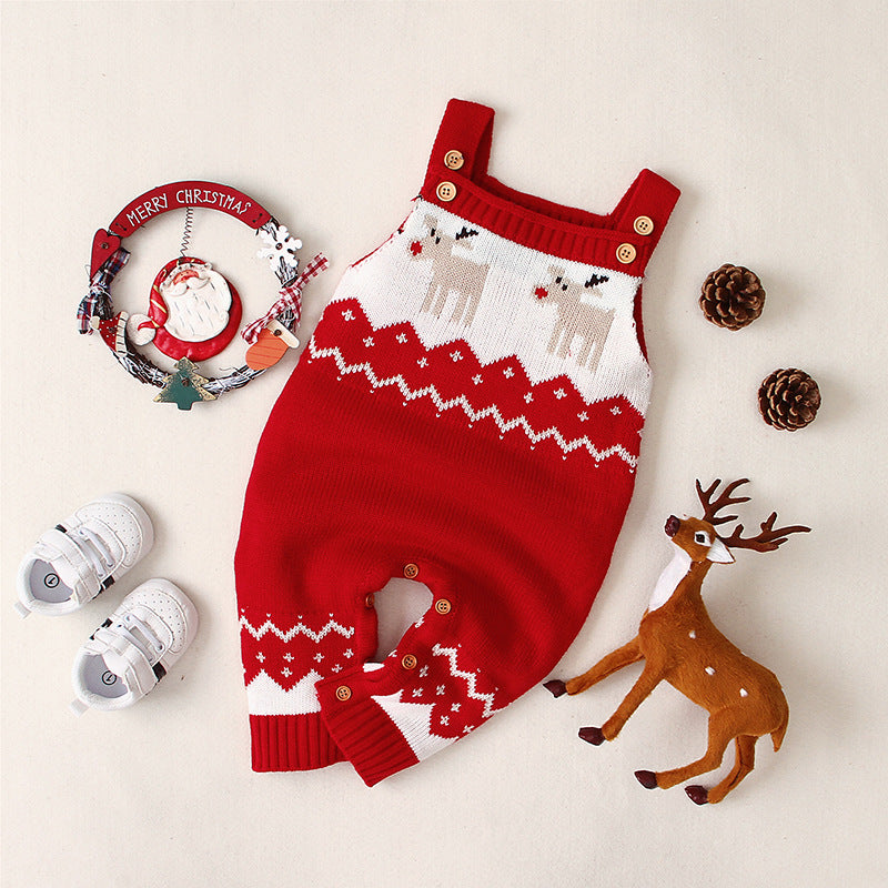 Children's sling Christmas elk jumper