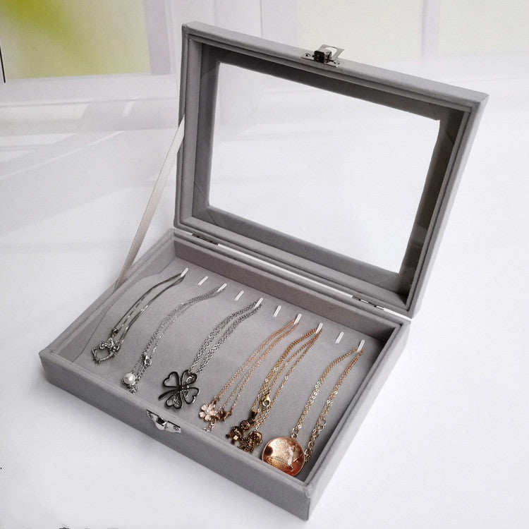 Flannel Small Capacity Jewelry Storage Box