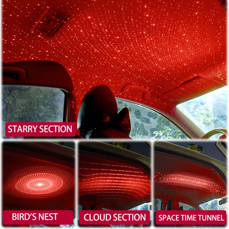 Lumière d'ambiance de toit de ciel étoilé de voiture