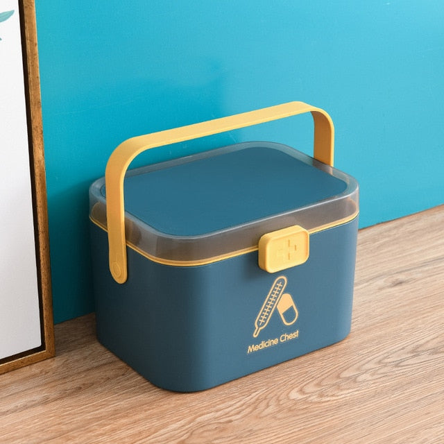Portable Portable Double-layer First Aid Medicine Box